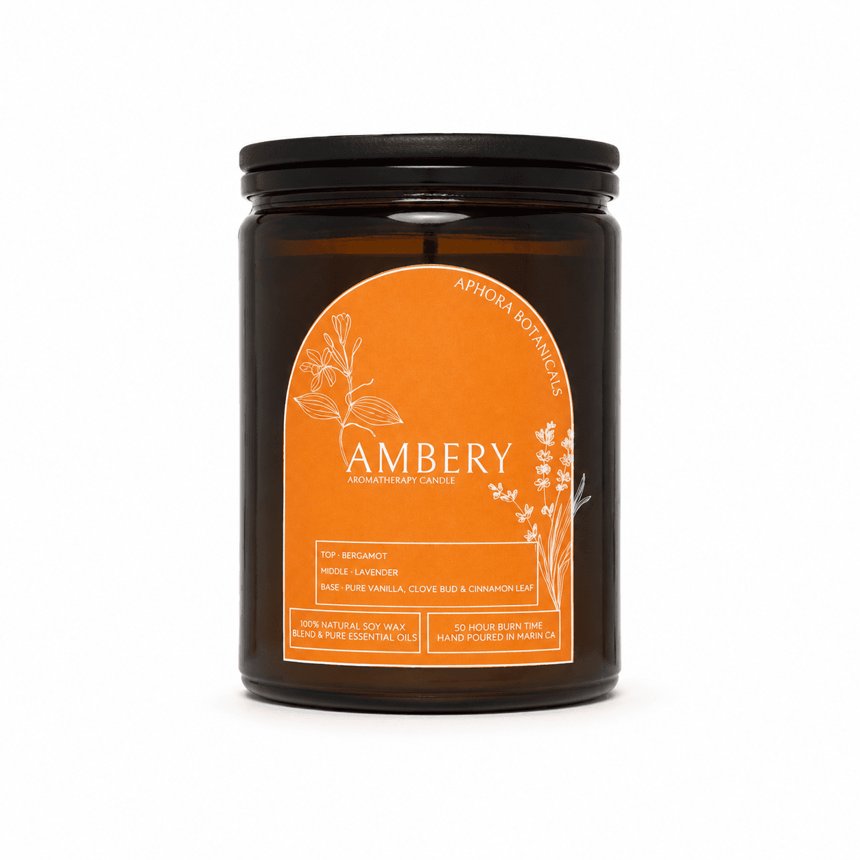Ambery Aromatherapy Soy Candle - 13oz/50 hour burn time - product image 1