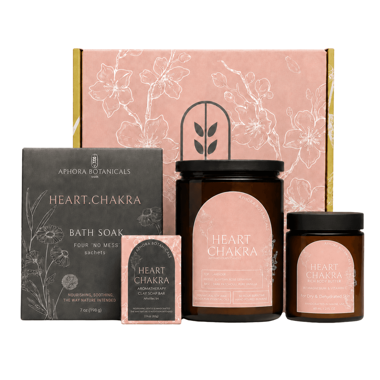 Heart Chakra Aromatherapy Bath and Body Gift Set - product image 1