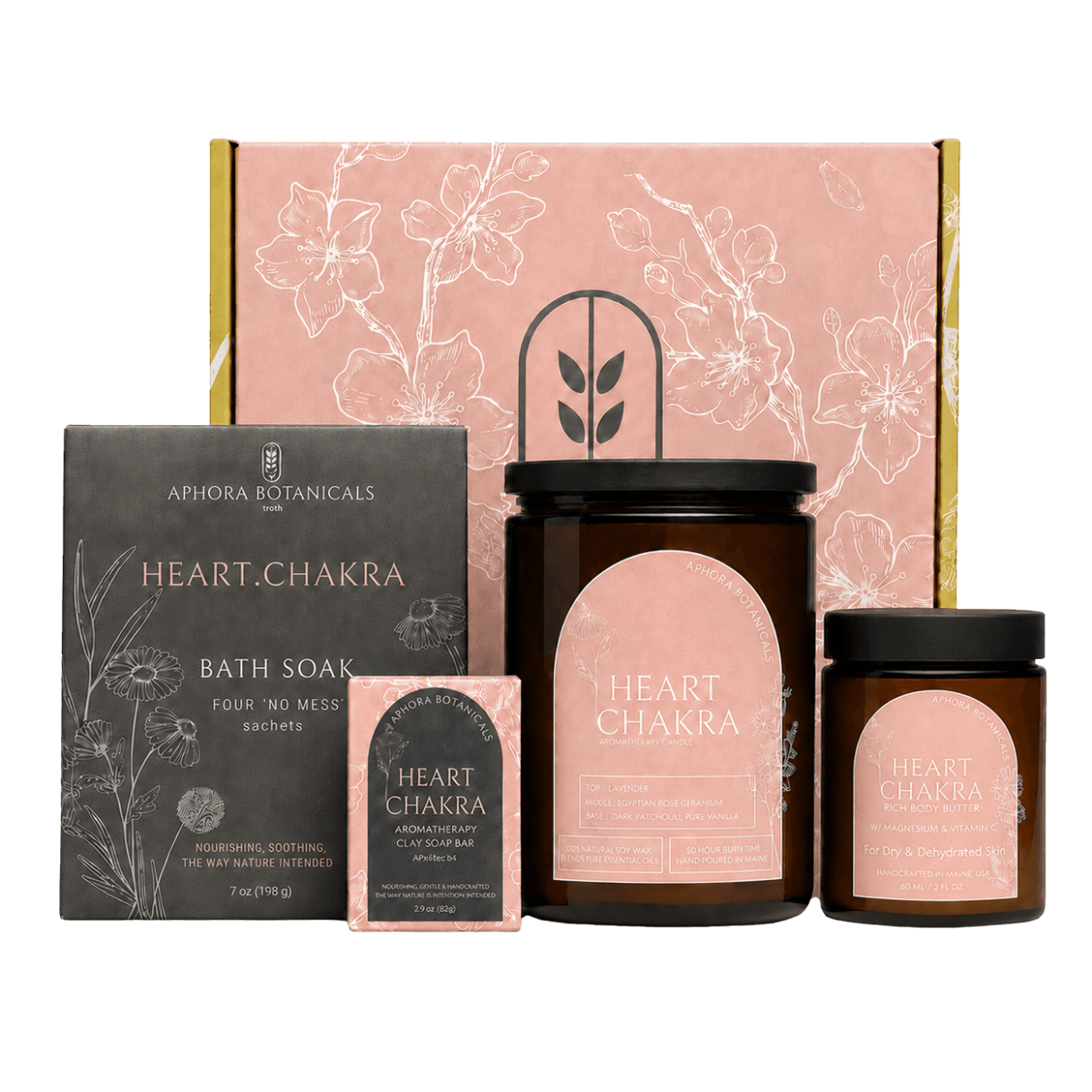 Heart Chakra Aromatherapy Bath and Body Gift Set - product image 1