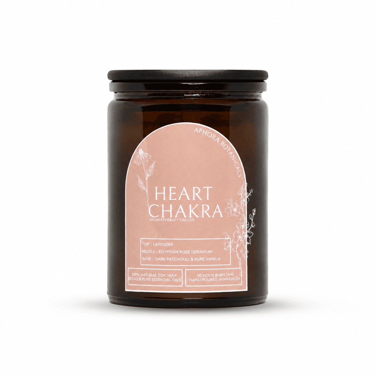 Heart Chakra Aromatherapy Soy Candle - 13oz/50 hour burn time - product image 1
