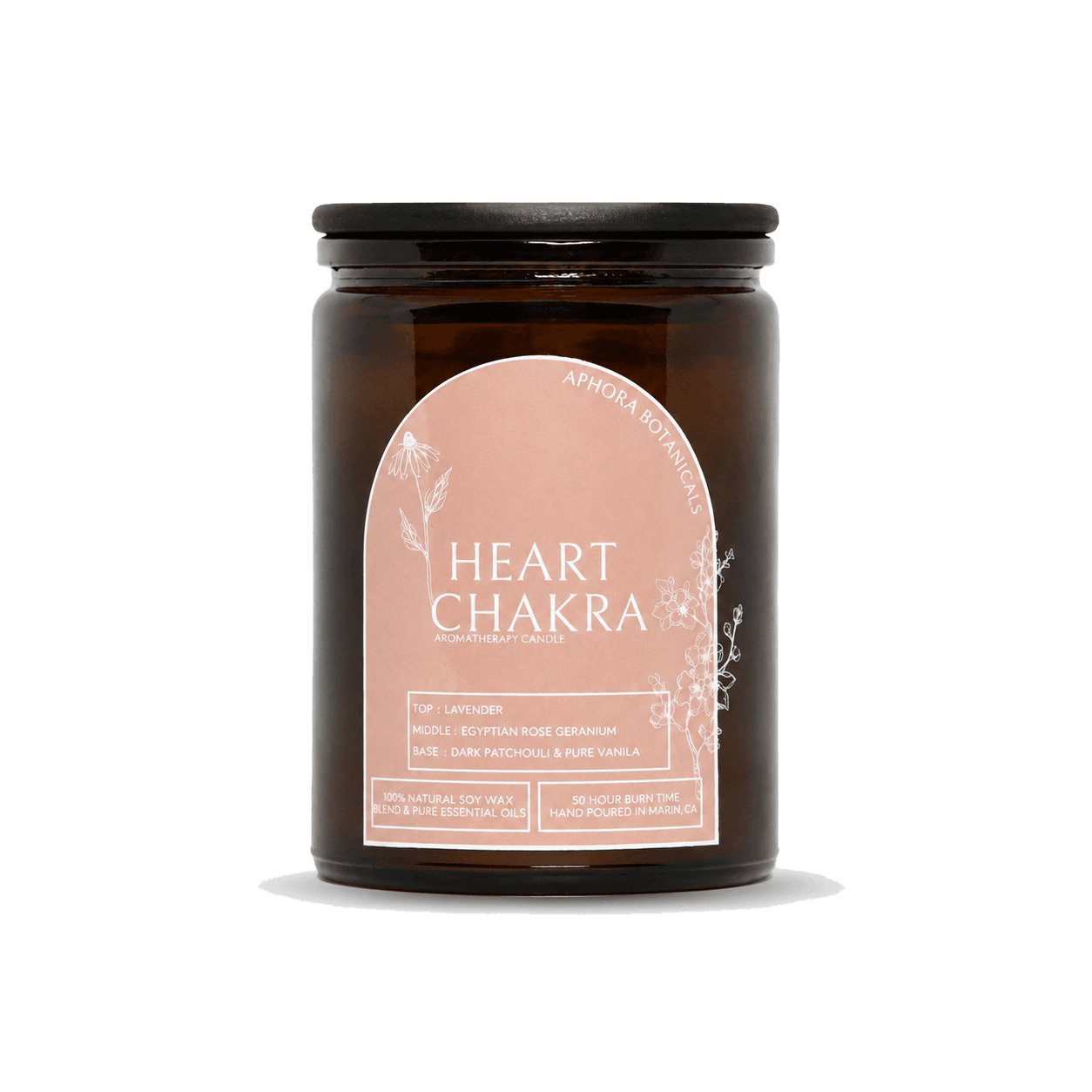 Heart Chakra Aromatherapy Soy Candle - 13oz/50 hour burn time - product image 1