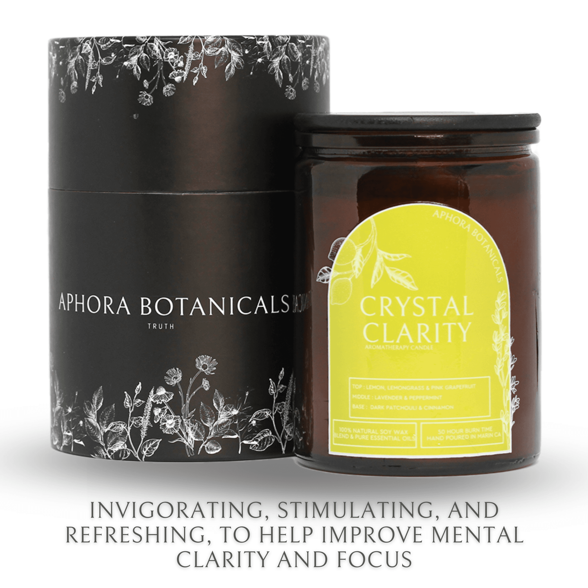 Crystal Clarity Aromatherapy Soy Candle - 13oz/50 hour burn time - product image